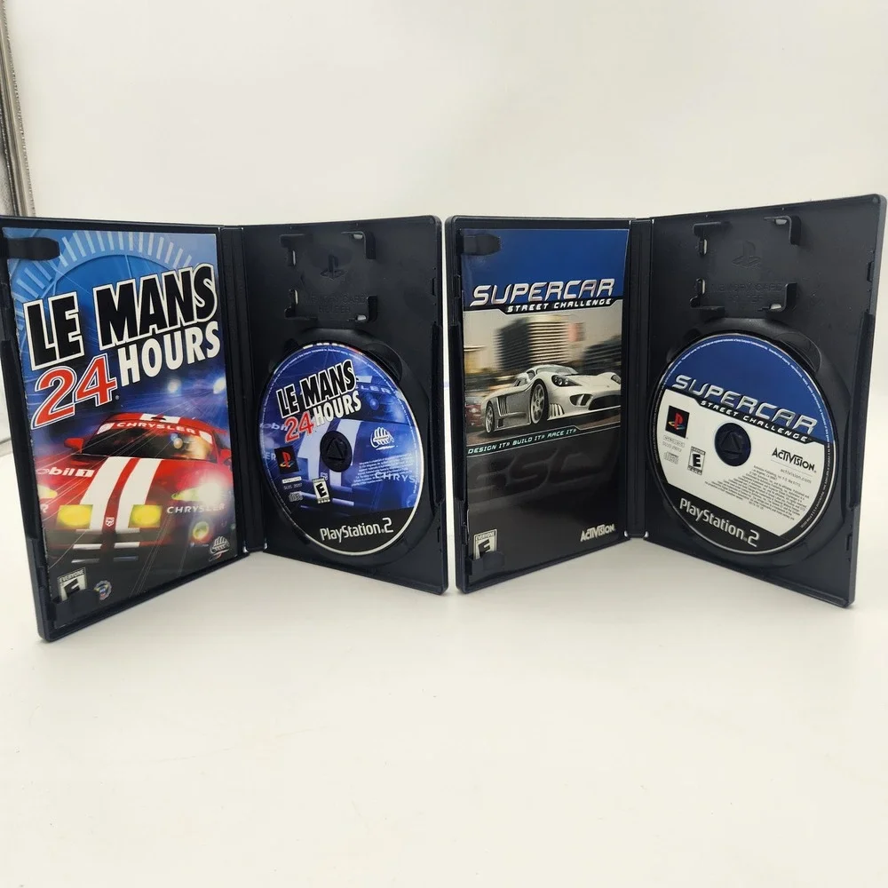 Le Mans 24 Hours & Supercar Street Challenge Sony PlayStation 2 PS2 Game Bundle